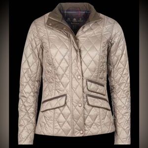 Barbour Augustus Women's Quilted Jacket in Taupe US 8 Uk 12
